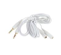 Câble d'extension Jack 3.5mm mâle vers 2 femelles, câble Audio auxiliaire pour-SteelSeries Siberia V2 PC casque d'écoute