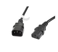 Câble d'extension lanberg alimentation cpu iec320 c13 h/iec320 c14 m vde 3m