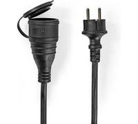 Câble d'extension M- F Type F (CEE 7/7) Prise de terre 20.0 m 3680 W 250 V - 50/60 Hz Type de mise à la terre: Contacts latéraux Angle de fiche femelle: 90 ° IP44 G
