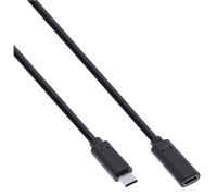 MicroConnect - Câble d'extension USB - 24 pin USB-C (M) pour 24 pin USB-C (F) - USB 3.2 Gen 1 - 3 A - 2 m - noir