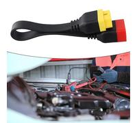 Câble d'extension OBD2 16 broches pour outils de diagnostic automobile - pour construction ABS durable, compatibilité Plug and Play avec tous les véhicules conformes à la norme OBD-II, connecteur noir