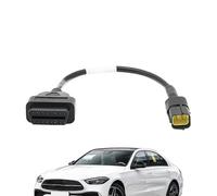 Câble d'extension OBD2, câble adaptateur de scanner de diagnostic OBD de voiture, outil de diagnostic robuste pour véhicules à moteur, moto, SUV, camion, garage, ateliers, test d'émissions