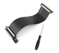 Câble d'extension PCI-E 4.0 pour RTX4090 RTX4080 RX7900XTX 90° à 90° pour M.2/WiFi/réseau/USB/cartes son PCIe 4.0 x16 Accessoires de réparation pour xx-10 cm (300 mm)