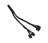 Câble d'extension PCI E 5.0 pour 3090Ti, Facile à Installer Câble d'extension PCI E 5.0 12VHPWR de 36 Cm de Longueur Tuyau Flexible en Cuivre pour Remplacement (Black)