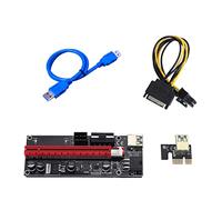 Câble d'extension PCI-E pour carte d'alimentation USB 3.0 1X à 16 x condensateurs d'affichage Mini adaptateur d'ordinateur portable pour bleu