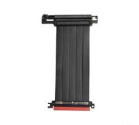 Câble d'extension PCI Express 4.0 flexible 20 cm | Bande passante complète pour gen4, angle de 90 degrés, peu encombrant, idéal pour les boîtiers étroits, connexion stable