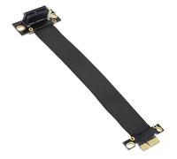 Câble d'extension PCIE 1 x 90 degrés,PCI-Express 3.0 1 x mâle vers femelle PCI-E 1 x adaptateur d'extension pour carte graphique (18 cm,90 °