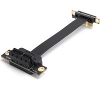 Câble d'extension PCIE 1X Dual 90° Adaptateur réseau avec indicateur LED Gen3 8 Gbit/s