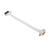 Câble d'extension PCIE flexible haute vitesse PCI Express 3.0 1X câble montant PCIE 1X adaptateur d'extension cavalier pour carte réseau 30 cm/11,8 pouces