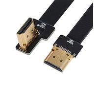 Câble d'extension plat FPC HDMI mâle à mâle Chenyang CYFPV pour caméra Multicopter HDTV photographie aérienne 90 degrés angle gauche 0,2M