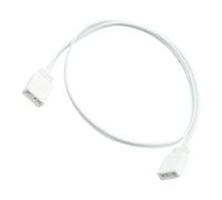 Câble d'extension plat pour éclairage de bureau 5 V 3 broches Blanc 1 m | Conducteur en cuivre étamé, couverture en PVC