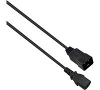 Câble d'extension pour appareils froids Helos, C13 sur C20, noir, 1,8m Rallonge pour appareils froids , IEC60320