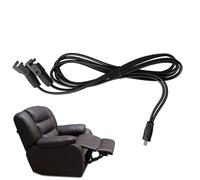 Câble d'extension pour câble de remplacement des chaises longues de 78,7 pouces multifonction pour position électrique de mensonge | de remplacement à 2 broches pour la maison, menteur