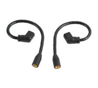Câble d'extension pour casque audio MMCX sans perte, compatible avec les écouteurs et doté d'un connecteur plaqué or. Installation facile et