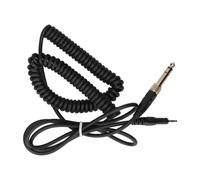 Câble d'extension pour casque audio spiralé, connecteur plaqué or TRS mâle, extensible et résistant à la corrosion, son stéréo.