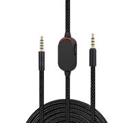 Câble d'extension pour casque G433 G233 GPROX avec motif tressé sans nœuds Noir 2 m