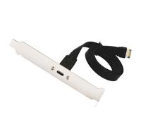 Câble d'extension pour connecteur USB 3.1 Type C en façade, câble adaptateur Type E vers interne, avec panneau (50 cm)