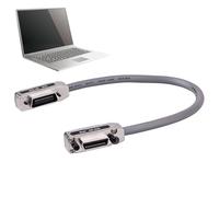 Câble d'extension pour le moniteur d'ordinateur - Câbles GPIB avec IEEE -488 Fils de 1/1,5/2 m - Câble IEE-488 long-488 durable avec capuche métallique et boîtier pour les outils de communication GP