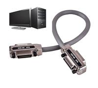 Câble d'extension pour moniteur d'ordinateur - Câbles d'extension de 1/1,5/2 m pour IEEE-488 GPIB | Câble d'extension IEEE-488 long et durable avec capuchon et étui en métal, câbles d'extension de
