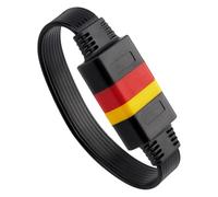 Câble d'extension pour scanner OBD2, câble d'extension OBD2 mâle-femelle | Rallonge de diagnostic pour câble de voiture mâle à femelle à 16 broches | Câble d'extension diagnostique de 14,7 pieds pour