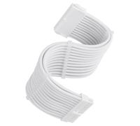 Câble d'extension PSU - Silverstone - SST-PP07E-MBW-V2 - 1 x 24pin ATX - Super flexible - Blanc