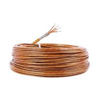 Câble d'extension RTD PT100, câble de compensation pour hautes températures à 3 conducteurs et 4 conducteurs avec blindage, isolation en polyimide de -200°C à 350°C (4-Core,10M)