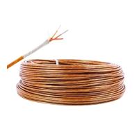 Câble d'extension RTD PT100, câble de compensation pour hautes températures à 3 conducteurs et 4 conducteurs avec blindage, isolation en polyimide de -200°C à 350°C (3-Core,10M)