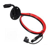 Câble d'extension SAE 12 AWG 30 cm à déconnexion rapide pour panneau solaire pour batterie pour chargeur pour fil robuste d'alimentation extérieure
