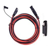 Câble d'extension SAE 12 AWG pour panneau solaire pour batterie pour chargeur avec adaptateur d'inversion de polarité et étanche pour moteur de traîne automobile pour véhicule de plaisance, VTT