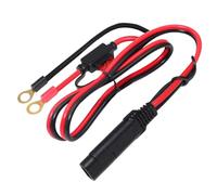 Câble D'Extension Sae - Cordon De Chargeur De Batterie De Moto | Adaptateur Sae 18awg Spt-2 Avec Fusible 10a, Borne En Laiton Nickelé, Gaine Résistante À L'Usure, Faisceau De Câbles À Connexion Rapide