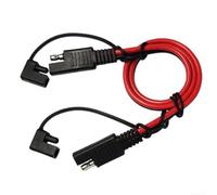 Câble d'extension SAE vers SAE 14 AWG avec déconnexion rapide pour une transmission d'énergie fiable dans les applications solaires et automobiles (0,5 m)
