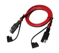 Câble d'extension SAE vers SAE 14 AWG, faisceau de fils à déconnexion rapide pour chargeur de batterie de panneau solaire, cuivre pur SPT-2 robuste, capuchon résistant aux intempéries (1 m)