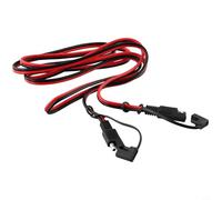 Câble d'extension SAE vers SAE, faisceau de fils de cuivre pur 14 AWG avec capuchon anti-poussière étanche et adaptateur d'inversion de polarité - 2 m, 15 A, 600 V, pour