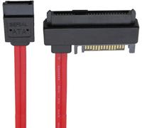 Câble d'extension SAS SFF-8482 SAS 29 broches vers SATA 22 broches pour disque dur avec port d'alimentation SATA 15 broches