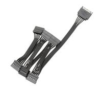 Câble d'extension SATA 5 Fils 15 Broches mâle à Femelle 1 2 3 4 6 for Cordon d'alimentation d'interface de Disque Dur d'ordinateur(1 to 6)