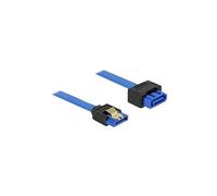 Delock - Câble d'extension SATA - Serial ATA 150/300/600 - SATA (R) pour SATA (P) verrouillé - 20 cm - bleu