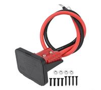 Câble d'extension SB 120A avec support de montage, 6 AWG cuivre plaqué argent, 600 V IP20 résistant à la chaleur pour chariot élévateur pour camping-car, tracteur, véhicule électrique (rouge)