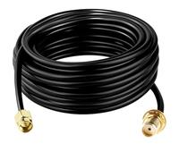 Cable D'extension SMA RG174, 10M Câble Rallonge Antenne WIFI Mâle vers Femelle Adaptateur Cable Coaxial TV 5G 4G Exterieur pour LTE GSM GPS Routeur Modem Scanner Radio Ham Camera SDR Récepteur ADS-B