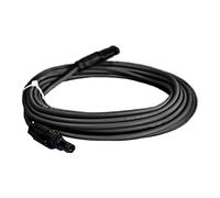 Câble d'extension solaire 6 mm² avec fiches solaires - Noir - Longueur : 1 m - Câble adaptateur - Câble de connexion photovoltaïque IP67 avec fiche étanche