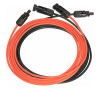 Câble d'extension solaire MC4 14AWG - Paire rouge + noir 3m - Résistant UV, humidité - Pour panneaux photovoltaïques