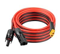 Câble d'extension solaire XT60 10 AWG 6 m 2 3 6 10 15 20 25 35 40 50 75 30 m XT60 adaptateur connecteur d'extension solaire XT60 câble plus épais femelle vers mâle pour station d'alimentation portable
