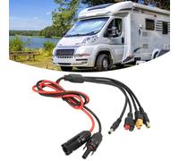Câble D'Extension Solar Anderson Charge, 4 en 1 M.C_4 Vers Connecteur Anderson/Dc5521/Dc7909/Xt60 Câble de 1 M Cordon de Conversion Photovoltaïque 30 A, pour Panneaux Solaires de Camping-Cars