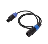 Câble D'extension Speakon Professionnel de 1 M/3,3 Pieds, Speakon Mâle vers Speakon Femelle, Câble D'extension Speakon à Tête Ohmique à 4 Conducteurs, Cordon de Câble de Haut-parleur pour Haut-parleur