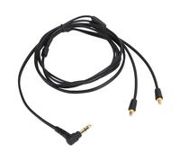 Câble d'extension spiralé pour casque AUX avec adaptateur plaqué or 6,35 mm pour Audio Technica ATH-M50x, M40x, M70x et M60x. Son haute