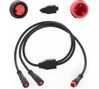 Câble d'extension Split en y rallonge 1t2 avec connecteur étanche 2pin/3Pin/4pin/5pin pour Lampes ebike,capteurs d'engrenages et Freins dans Le kit de Conversion ebike.[R76]