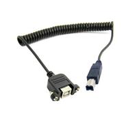 Câble d'extension USB 100 B mâle vers femelle, 3ft, 2.0 cm, câble extensible pour Scanner d'imprimante et disque dur