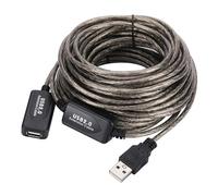Câble d'extension USB 2.0 de 5 m de long - 30 m - Panneau de blindage - Câble de données USB 2.0 - Large compatibilité - Option de longueur multiple - Câble d'amplificateur de signal stable