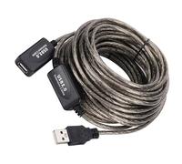 Câble d'extension USB 2.0 de 5 m de long - 30 m - Panneau de blindage - Câble de données USB 2.0 - Large compatibilité - Option de longueur multiple - Câble d'amplificateur de signal stable