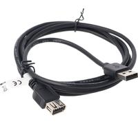 Câble d'extension USB 2.0 Hi-Speed, noir