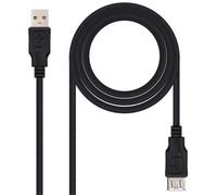 Câble d'Extension USB 2.0 - OCIODUAL - 1m - Type A Mâle vers Femelle - Noir - Rallonge